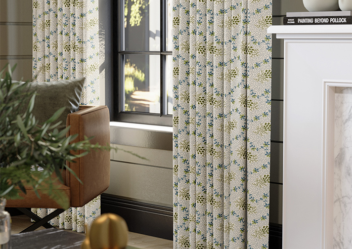 Land & Shore Lorie, Green - Made to Measure Curtains - Image 5